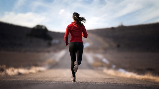 Girl Jogging Full Hd Wallpaper 530x298