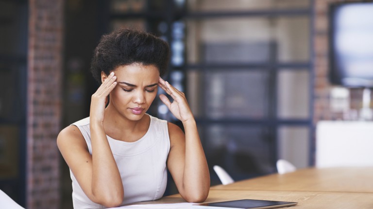 Woman With Headache 11 Things Stressed Out People Say By Healthista 1